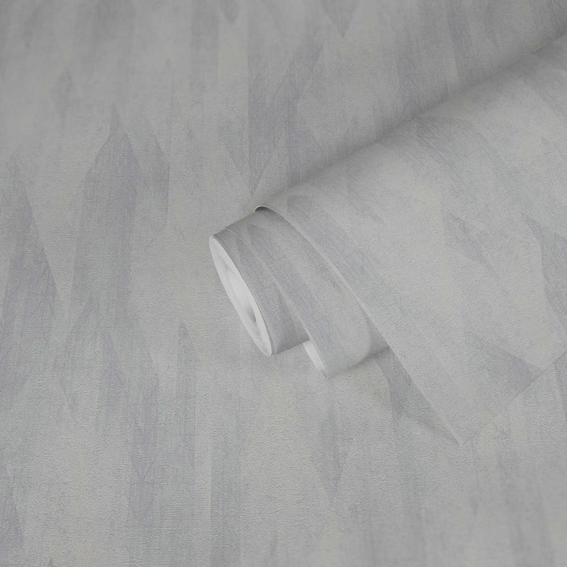 Grey graphic non-woven wallpaper with subtle diamond pattern, 1373604 AS Creation