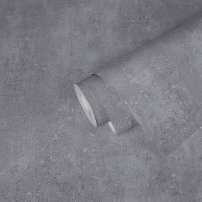Gray wallpaper with plaster pattern Tapetenshop.lv