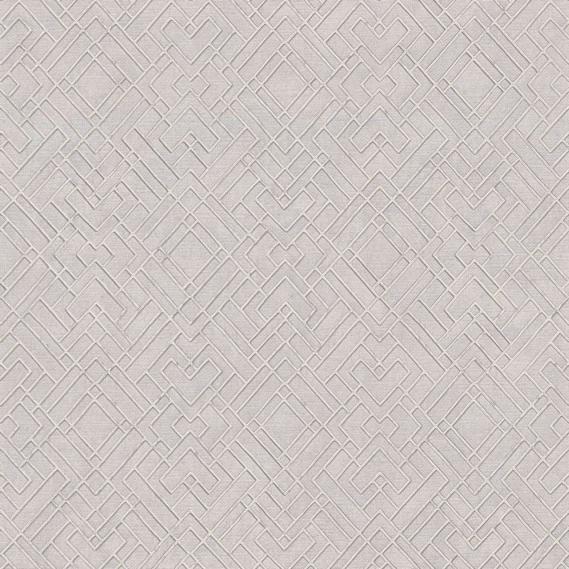 Grey wallpaper with graphic design and glossy lines, 1366274 AS Creation