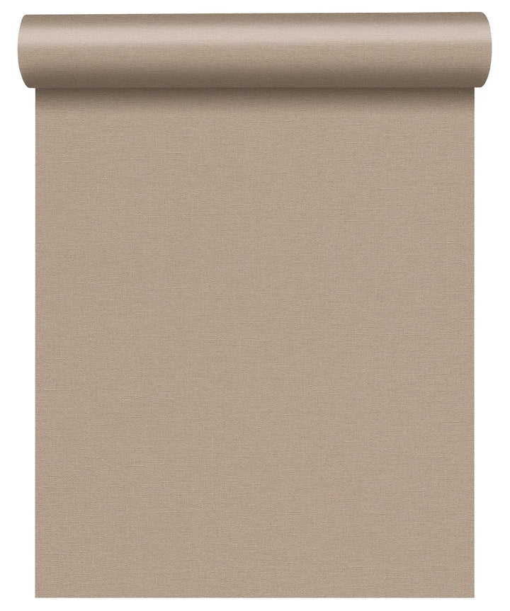 Rasch 1554066 siltas kafijas (taupe) toņa flizelīna tapetes ar auduma tekstūru