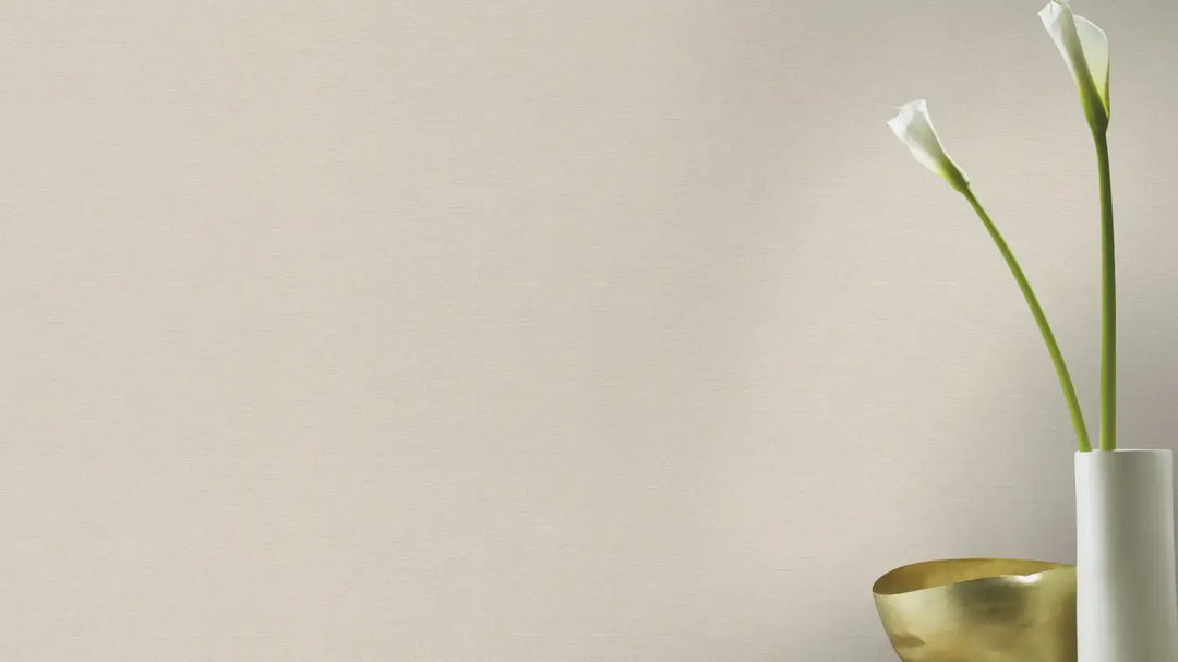 Rasch wallpaper 1554172 | A warm grey-beige shade with a subtle fabric texture