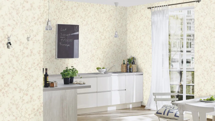 Rasch wallpaper 1562705 | A warm grey shade with a distinctive linen-like texture