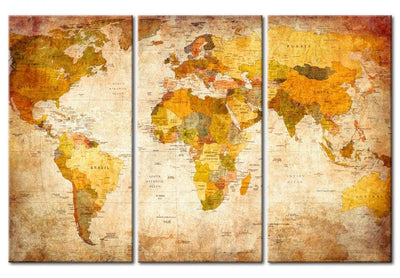 Retro pasaules karte [Korķa tāfele] Tapetenshop.lv