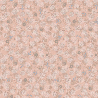 Pink wallpaper with vintage floral pattern, 1373711 AS Creation