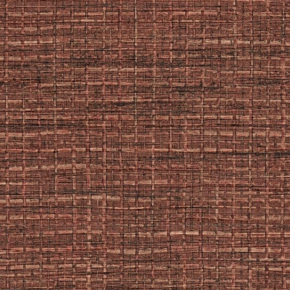 Sarkanas tapetes ar rafijas rakstu un auduma izskatu - 1360367 AS Creation