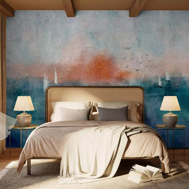 Fototapeet abstraktse maastikuga akvarellistiilis, 135481