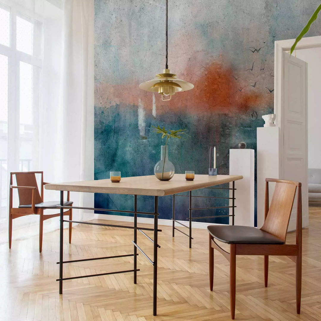 Fototapeet abstraktse maastikuga akvarellistiilis, 135481