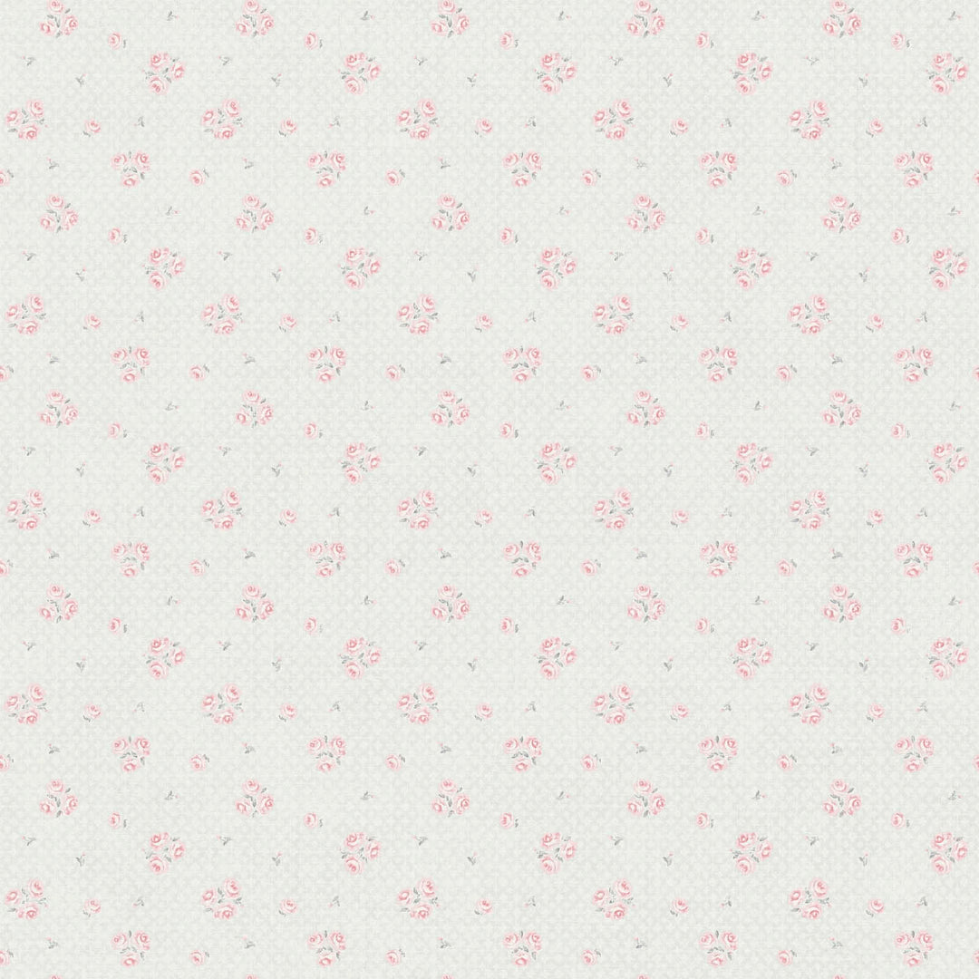 Shabby Chic stila ziedu tapetes: gaiši pelēkā un rozā- AS 390673 AS Creation