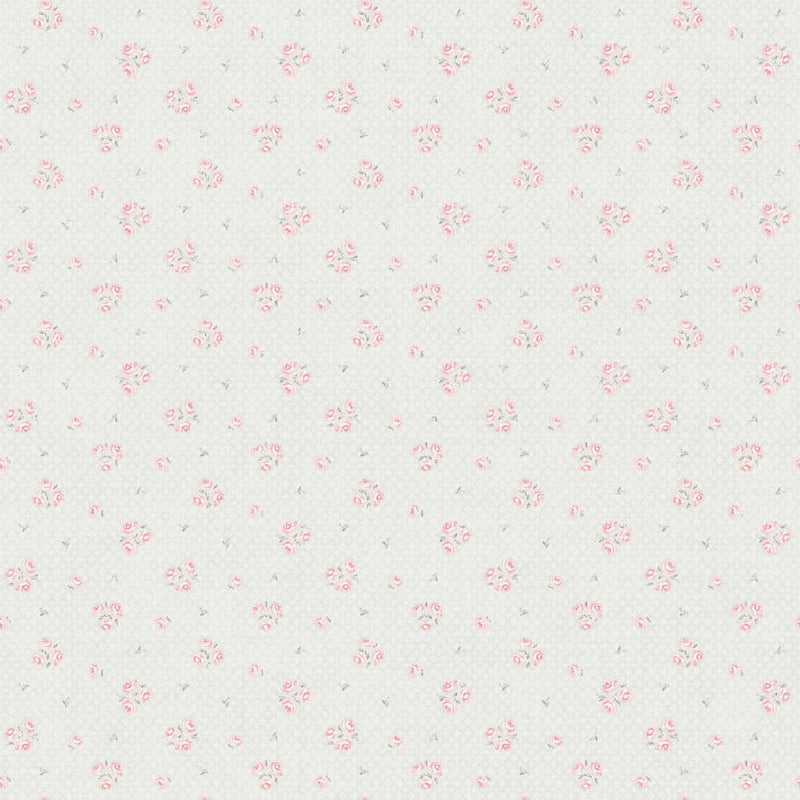 Shabby Chic stila ziedu tapetes: gaiši pelēkā un rozā- 1373021 AS Creation