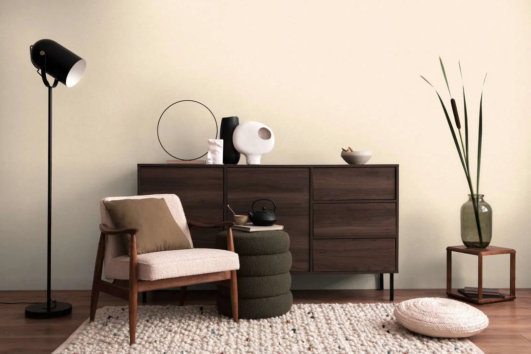 Stilīgas neaustas tapetes ar vieglu tekstūru | smilškrāsa, zelta | 3010175 AS Creation