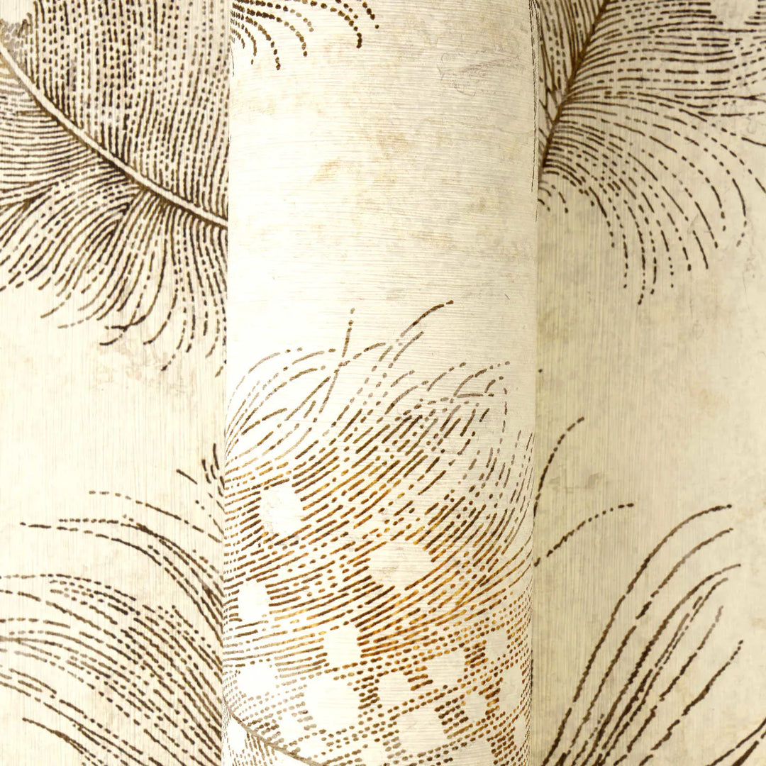 Stilīgas tapetes ar spalvu motīvu - smilškrāsā - 3012471 AS Creation