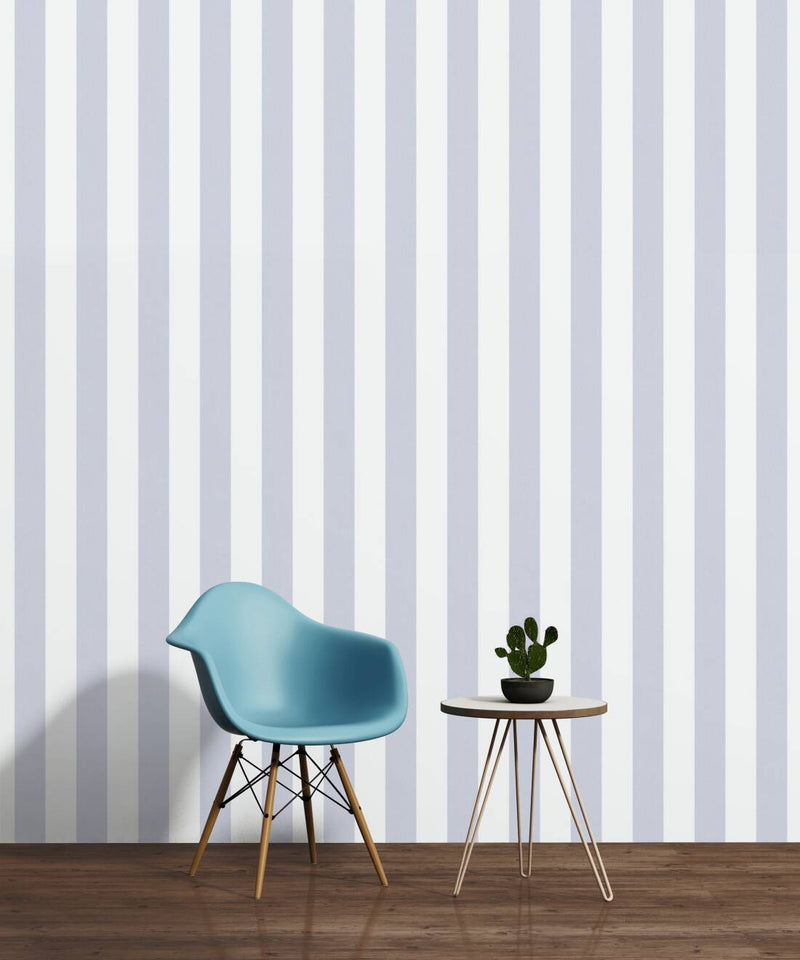 Wallpaper for nursery 1351053 Stripy grey without PVC AS Creation