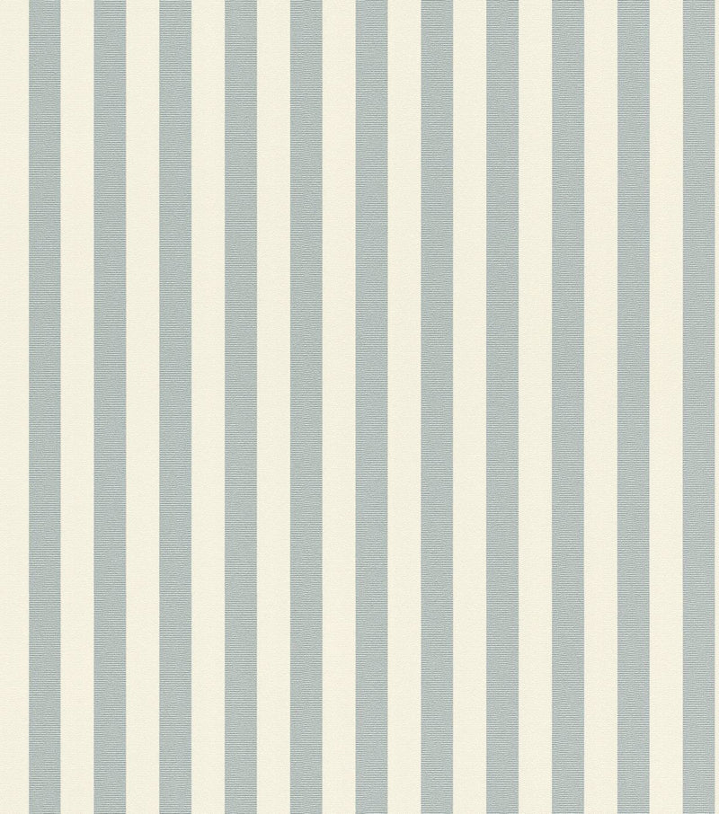 Striped wallpaper RASCH in white and blue, 2131730 AS Creation