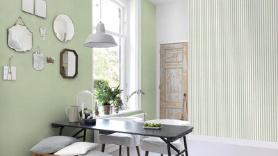 Striped wallpaper RASCH in white and blue, 2131730 AS Creation