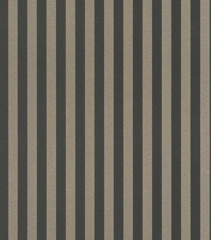 Striped wallpaper RASCH in black and gold, 2131737 AS Creation