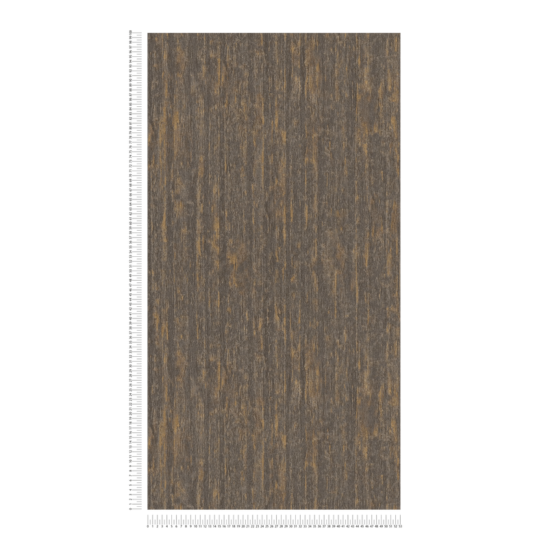 Textured wallpaper, slightly glossy, black and bronze, 1404540 AS Creation