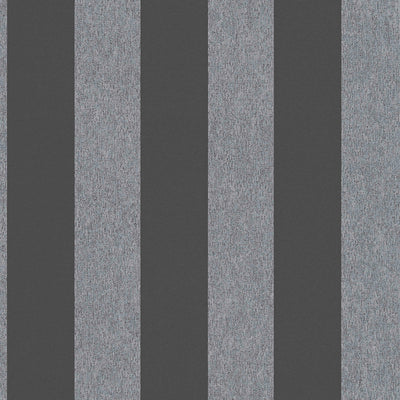 Striped wallpaper with matt finish: black and grey, 1372226 AS Creation