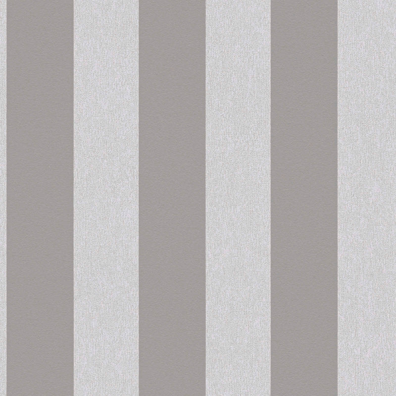 Striped wallpaper with matt finish: shades of grey, 1372225 AS Creation