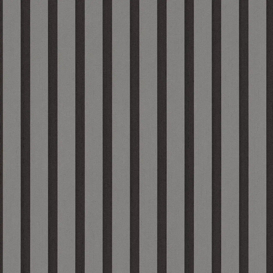 Svītrainas tapetes  ekskluzīvā trendā krāsā – pelēka, melnā - 2777554 AS Creation