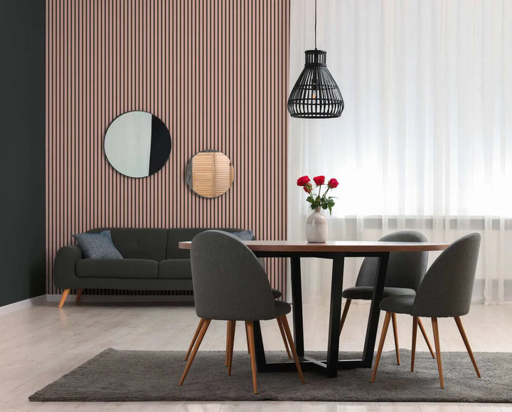 Svītrainas tapetes ekskluzīvā trendā krāsā – rozā, melnā - 2777551 AS Creation