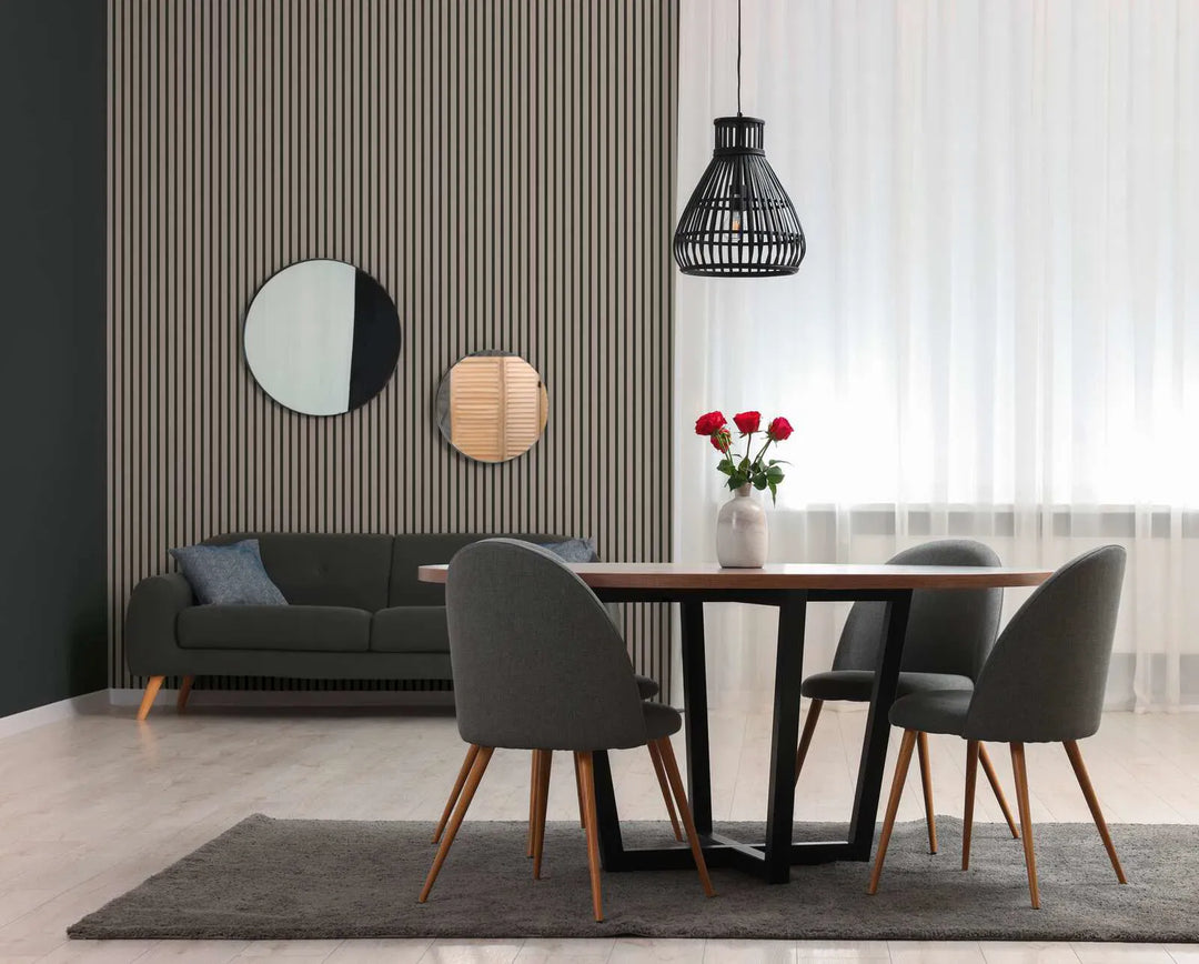 Svītrainas tapetes  ekskluzīvā trendā krāsā – taupe, melnā - 2777553 AS Creation