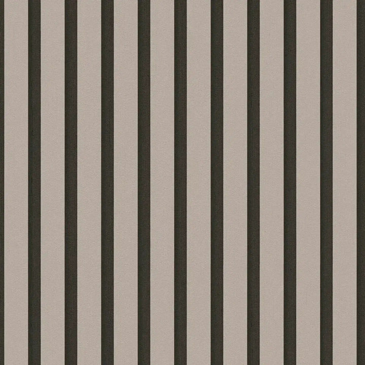 Svītrainas tapetes  ekskluzīvā trendā krāsā – taupe, melnā - 2777553 AS Creation