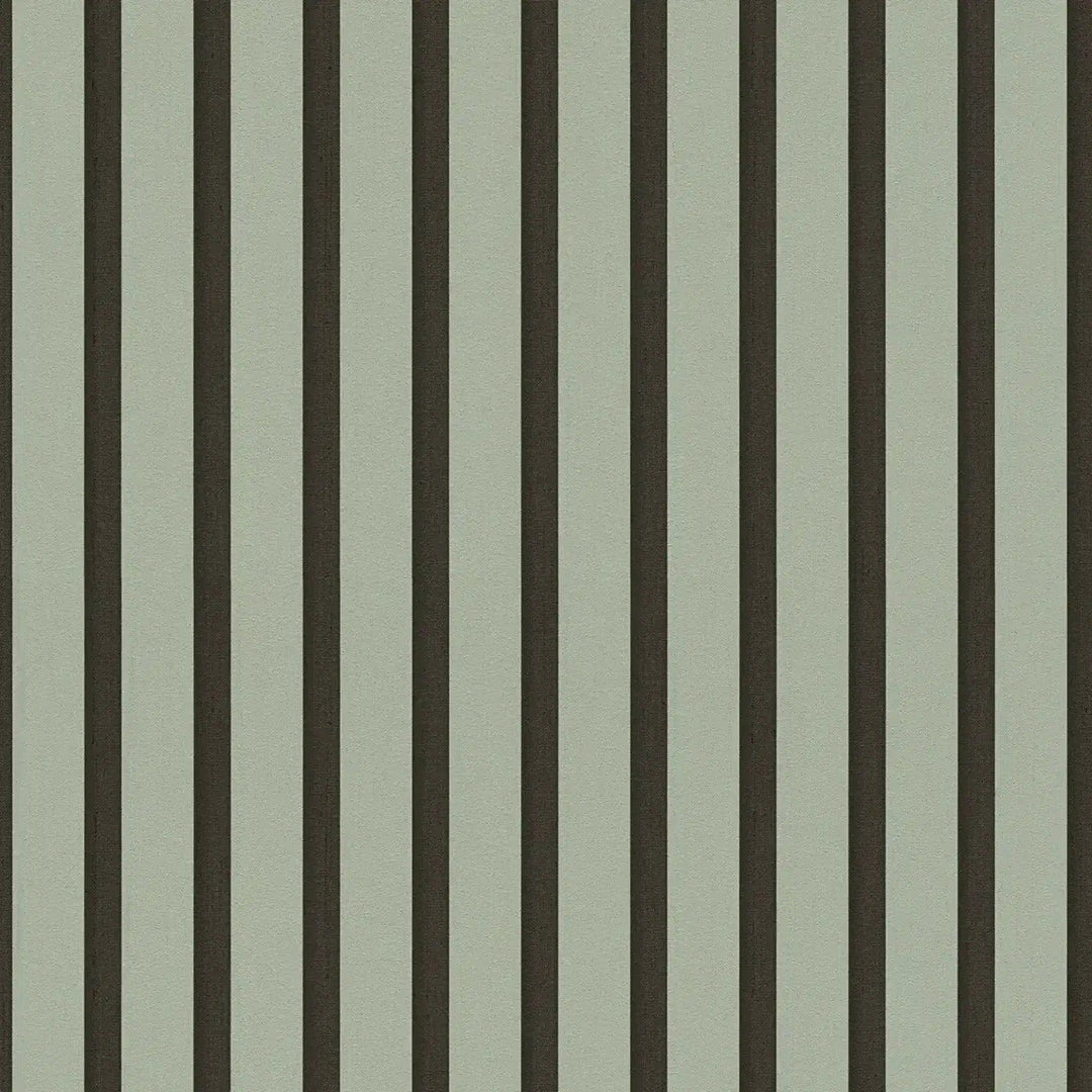 Svītrainas tapetes  ekskluzīvā trendā krāsā – zaļā, melnā - 2777552 AS Creation