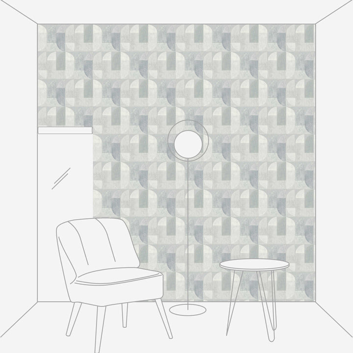 Tapetes skandināvu stilā dzelzs krāsā AS 375315 AS Creation