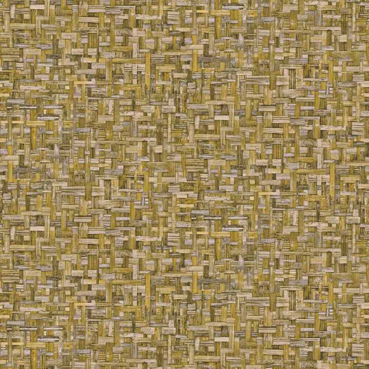Tapetes kukurūzas dzeltenā krāsā ar pīta koka rakstu AS 377064 AS Creation