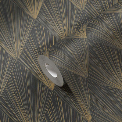 Šiuolaikiniai tapetai su geometrine figūra smėlio spalvos AS 378643 AS Creation