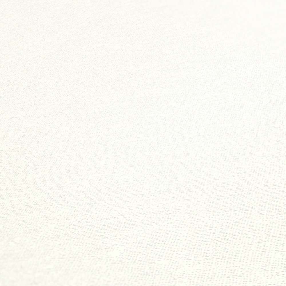 Matētas vienkrāsainas tapetes baltā krāsā AS 379862 Tapetenshop.lv