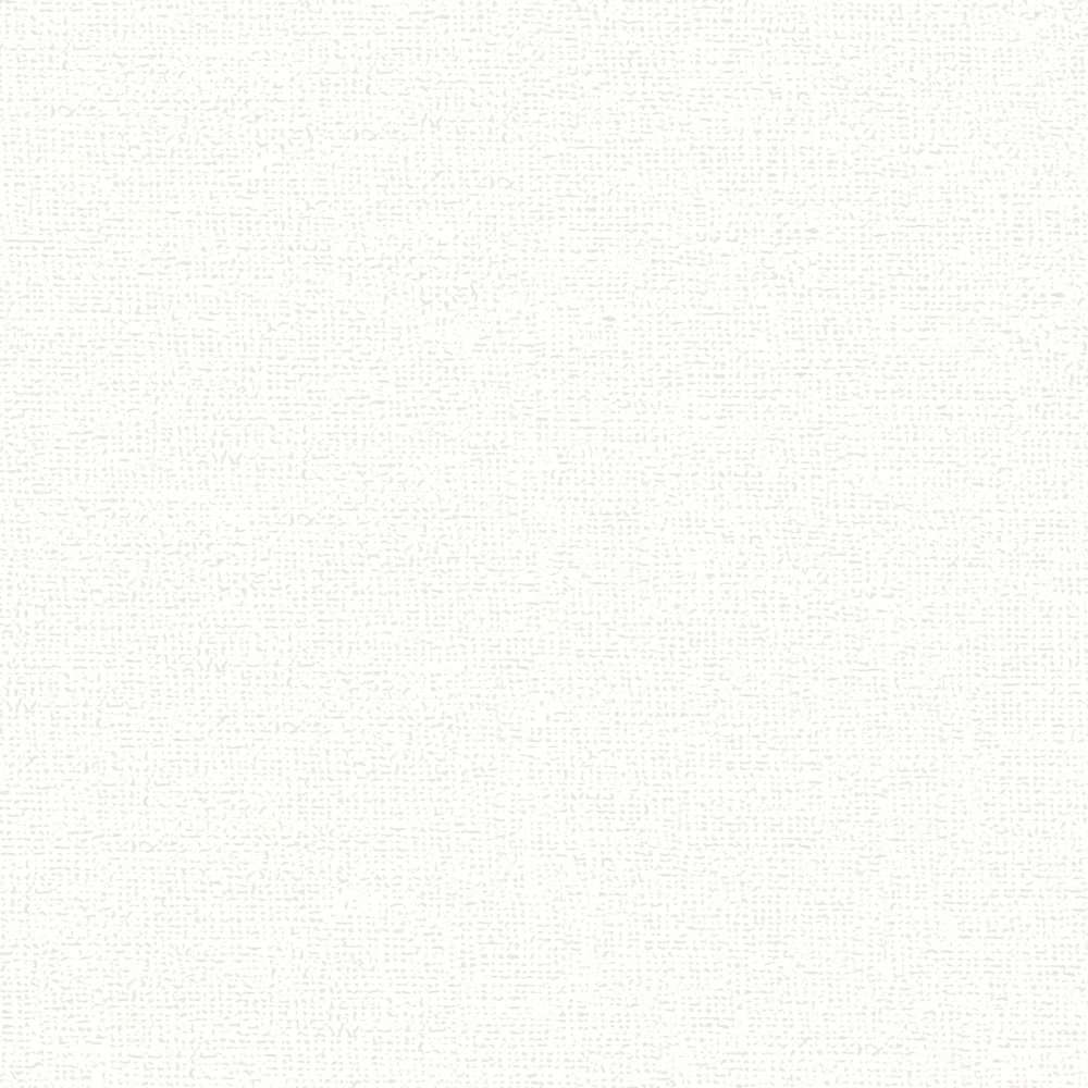 Matētas tapetes ar tekstila struktūru tīri baltā krāsā AS 379865 Tapetenshop.lv