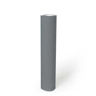 Michalsky gray wallpaper with textile effect AS Creation 379871 Tapetenshop.lv