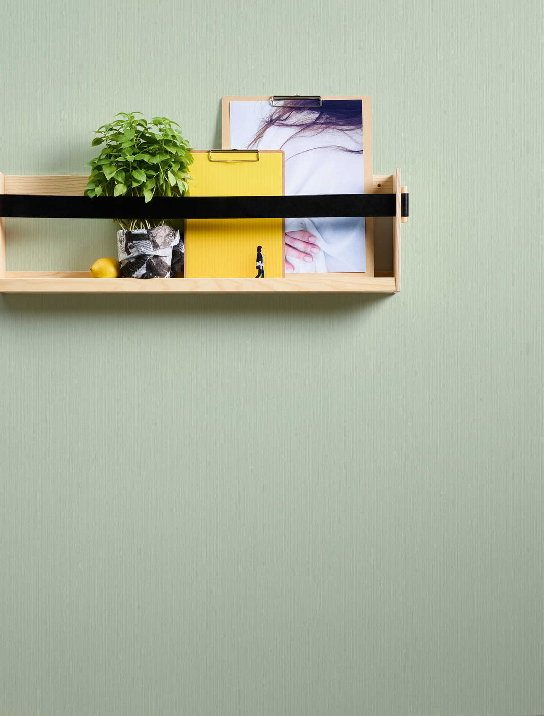 MICHALSKY gaiši zaļas tapetes ar tekstila efektu AS Creation 379874 Tapetenshop.lv