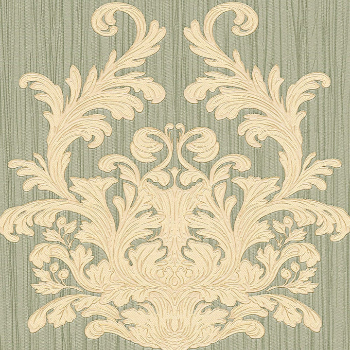 Klasiskas vācu tapetes AS Creation 95861-2 zaļā krāsā AS Creation