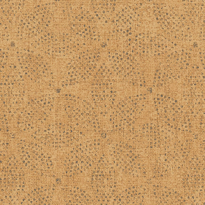 Tapetes Āfrikas stilā ar grafisko punktveida rakstu - oranžā krāsā, 1326061 AS Creation