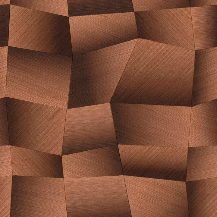 Tapetes ar 3D ģeometrisku dizainu, teksturētas - brūnā krāsā - 3012643 AS Creation