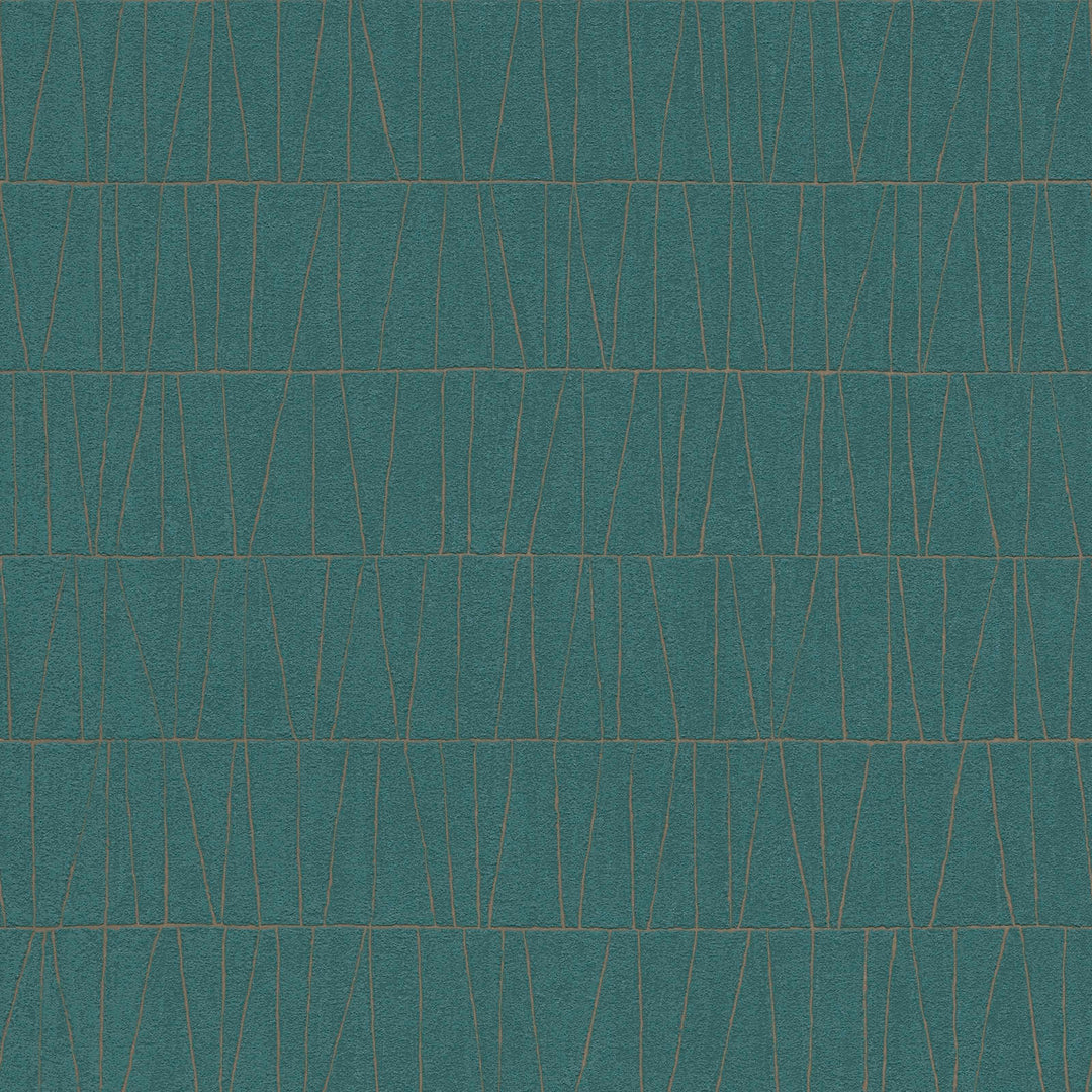 Tapetes ar abstraktām līnijām zilos toņos, AS CREATION 395064 AS Creation