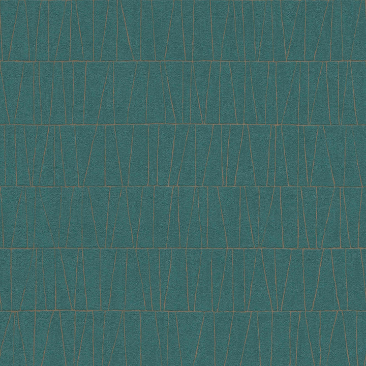 Tapetes ar abstraktām līnijām zilos toņos, AS CREATION 395064 AS Creation