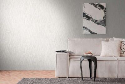 Wallpaper with abstract line pattern in white, 1404557 AS Creation