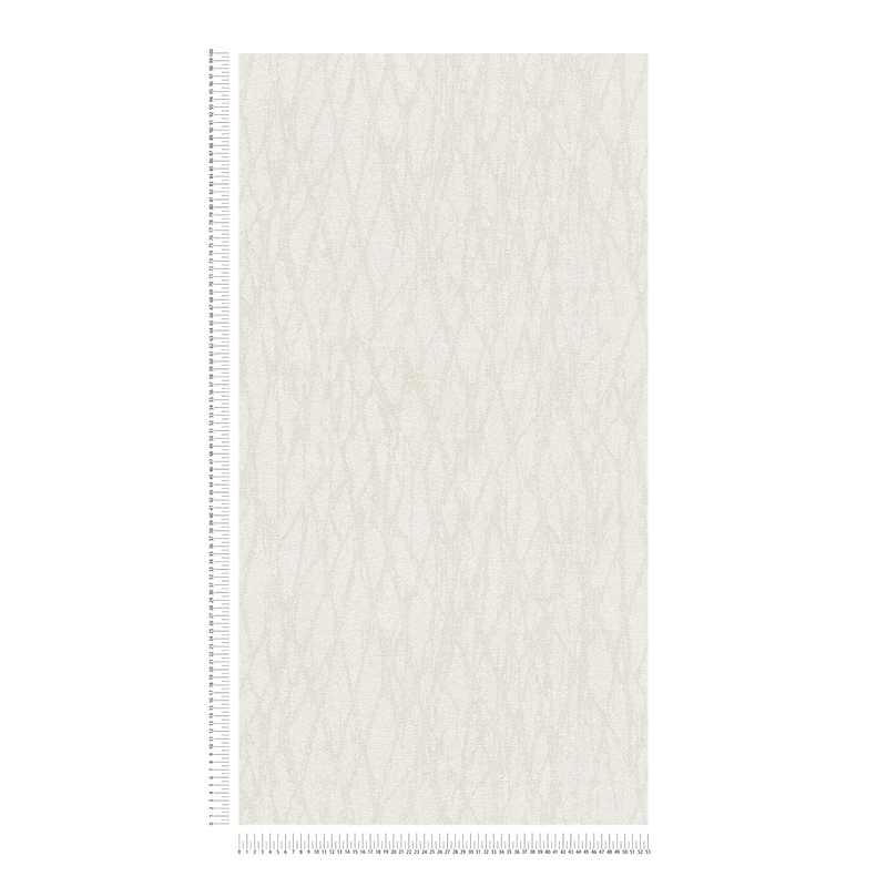 Wallpaper with abstract line pattern in white, 1404557 AS Creation