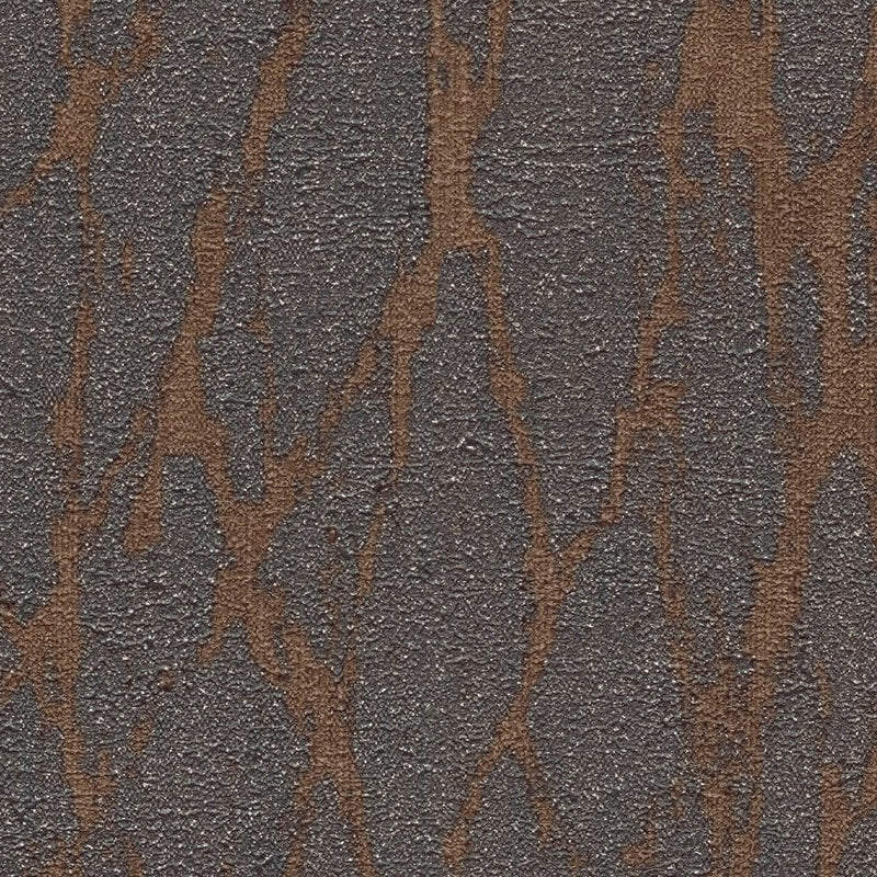 Wallpaper with abstract line pattern in brown, 1404562 AS Creation