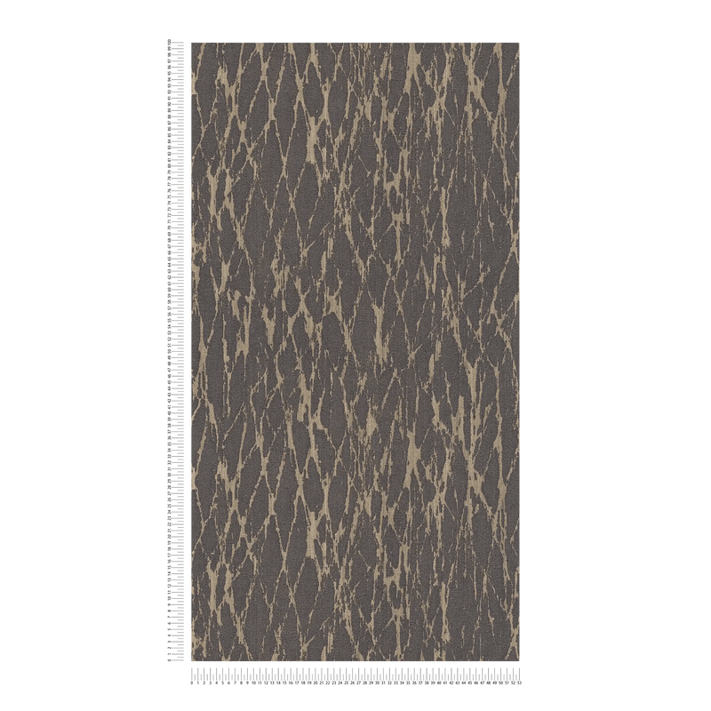 Wallpaper with abstract line pattern in black and beige, 1404563 AS Creation