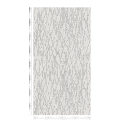 Wallpaper with abstract line pattern in grey, 1404560 AS Creation