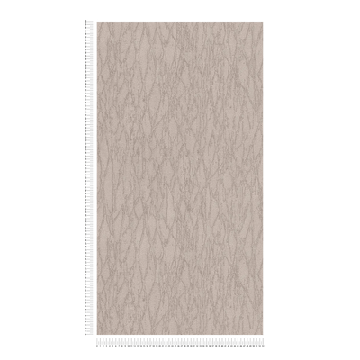 Wallpaper with abstract line pattern in taupe, 1404561 AS Creation