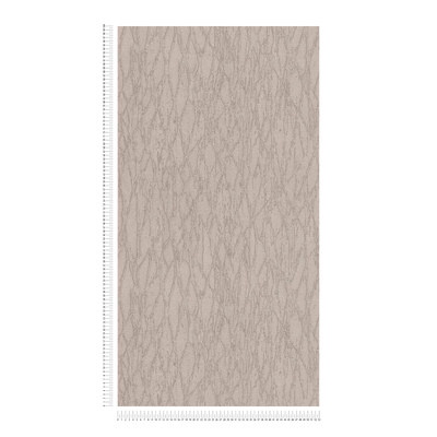 Wallpaper with abstract line pattern in taupe, 1404561 AS Creation