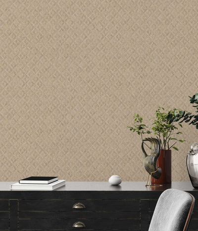 Wallpaper with an abstract pattern: beige and gold, 1403453 AS Creation