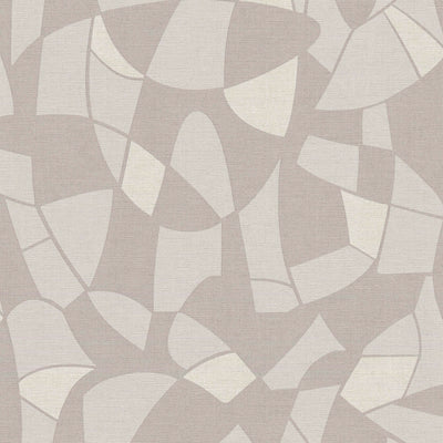 Wallpaper with abstract pattern in grey, 1373425 AS Creation