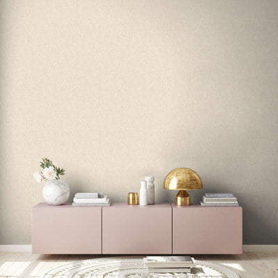 Wallpaper with a plaster look in warm beige tones, 1404550 AS Creation