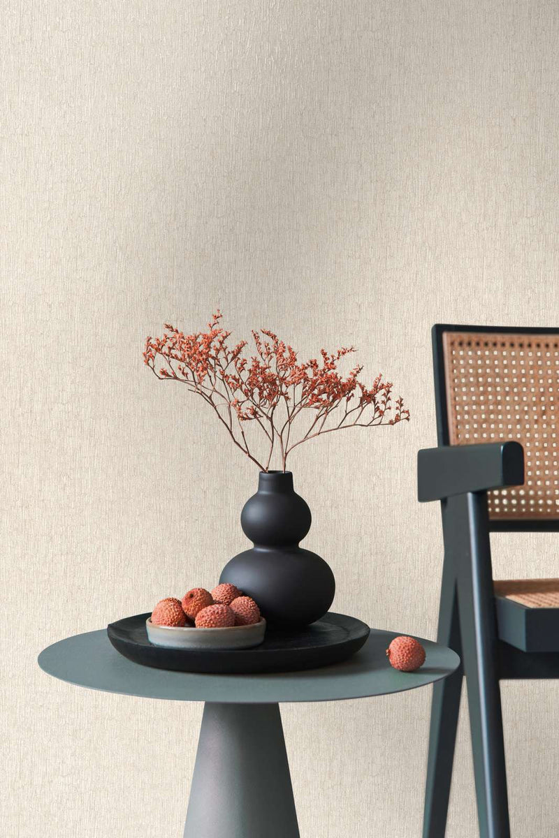 Wallpaper with a plaster look in warm beige tones, 1404550 AS Creation